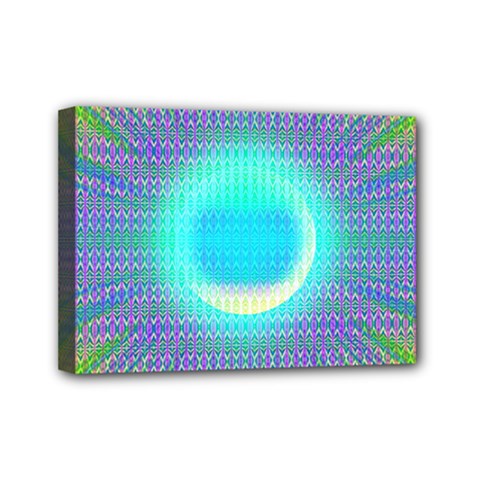 Moonburst Mini Canvas 7  X 5  (stretched) by Thespacecampers