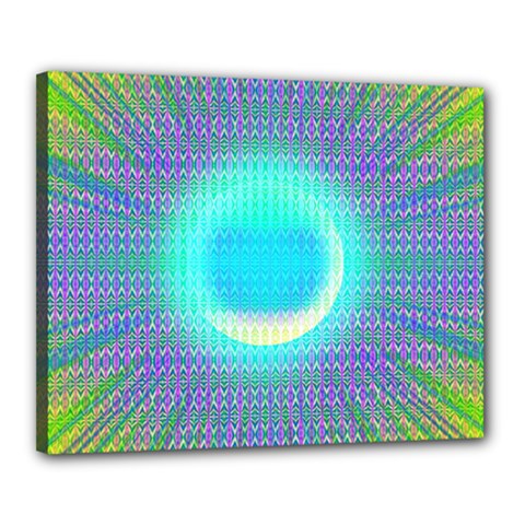 Moonburst Canvas 20  X 16  (stretched) by Thespacecampers