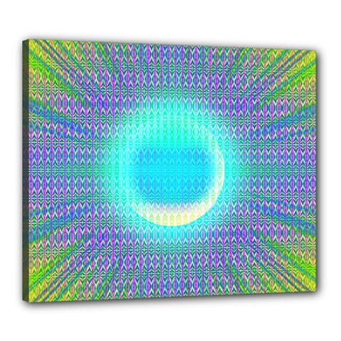 Moonburst Canvas 24  X 20  (stretched) by Thespacecampers