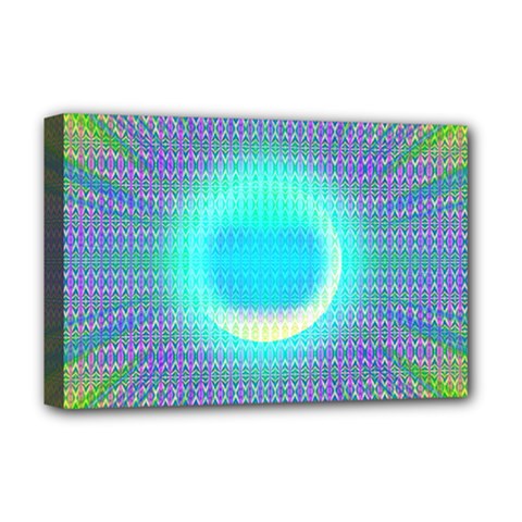 Moonburst Deluxe Canvas 18  X 12  (stretched) by Thespacecampers