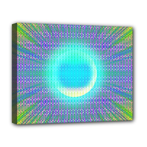 Moonburst Deluxe Canvas 20  X 16  (stretched) by Thespacecampers