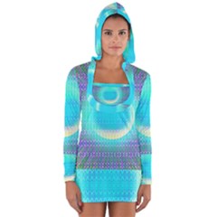 Moonburst Long Sleeve Hooded T-shirt by Thespacecampers