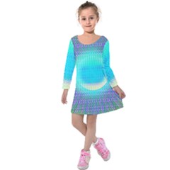 Moonburst Kids  Long Sleeve Velvet Dress by Thespacecampers