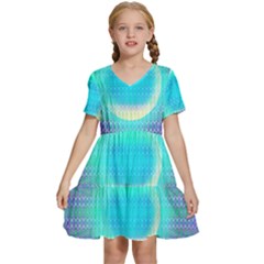 Moonburst Kids  Short Sleeve Tiered Mini Dress