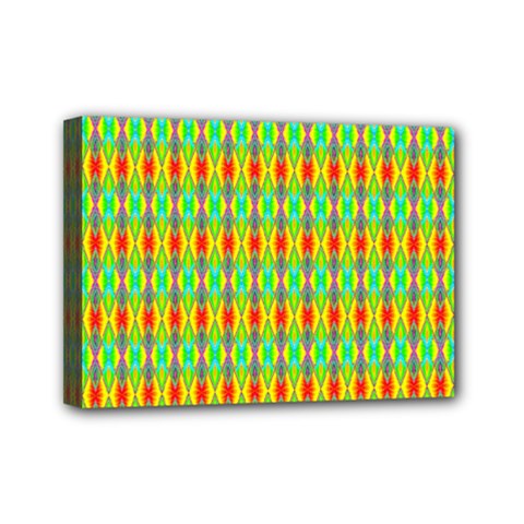 Neon Angles Mini Canvas 7  X 5  (stretched) by Thespacecampers