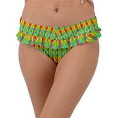 Neon Angles Frill Bikini Bottom by Thespacecampers