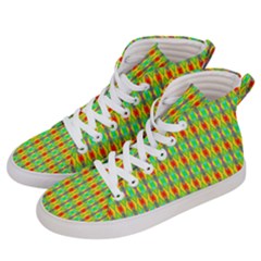 Neon Angles Men s Hi-top Skate Sneakers by Thespacecampers