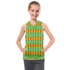 Neon Angles Kids  Sleeveless Hoodie by Thespacecampers