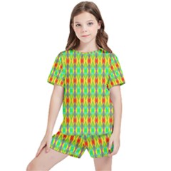 Neon Angles Kids  Tee And Sports Shorts Set by Thespacecampers