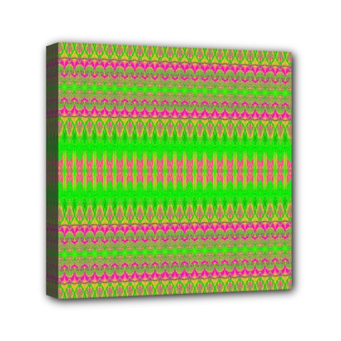 Neon Hopes Mini Canvas 6  X 6  (stretched) by Thespacecampers