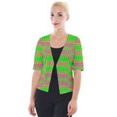 Neon Hopes Cropped Button Cardigan by Thespacecampers