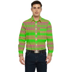 Neon Hopes Men s Long Sleeve Pocket Shirt 