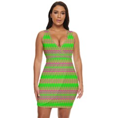 Neon Hopes Draped Bodycon Dress