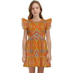 Orange You Glad Kids  Winged Sleeve Dress