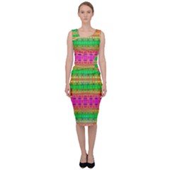 Peace And Love Sleeveless Pencil Dress by Thespacecampers