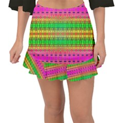 Peace And Love Fishtail Mini Chiffon Skirt by Thespacecampers