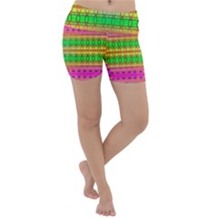 Peace And Love Lightweight Velour Yoga Shorts by Thespacecampers