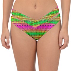 Peace And Love Double Strap Halter Bikini Bottom by Thespacecampers