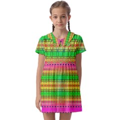 Peace And Love Kids  Asymmetric Collar Dress by Thespacecampers