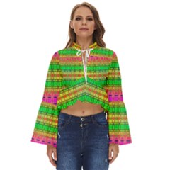 Peace And Love Boho Long Bell Sleeve Top