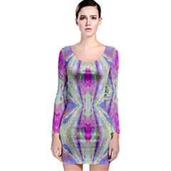 Peaceful Purp Long Sleeve Bodycon Dress by Thespacecampers