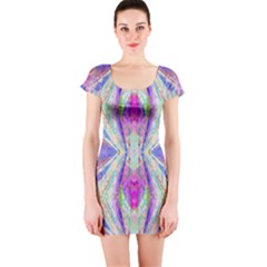 Peaceful Purp Short Sleeve Bodycon Dress by Thespacecampers