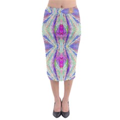 Peaceful Purp Midi Pencil Skirt by Thespacecampers