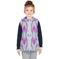 Peaceful Purp Kids  Hooded Puffer Vest by Thespacecampers