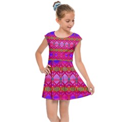 Pink Mirrors Kids  Cap Sleeve Dress by Thespacecampers