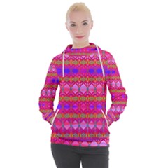 Pink Mirrors Women s Hooded Pullover by Thespacecampers