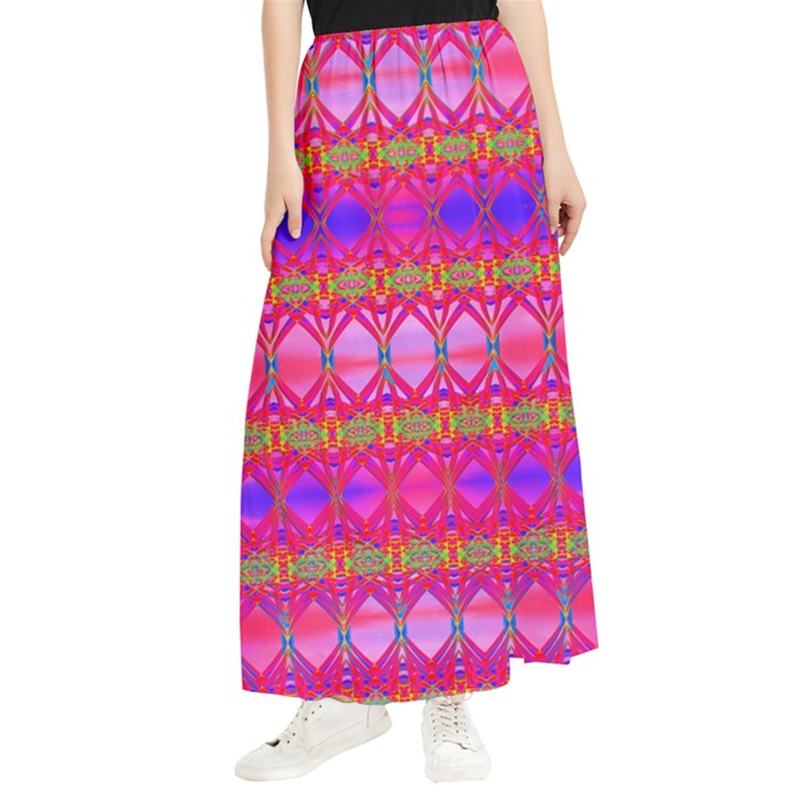 Pink Mirrors Maxi Chiffon Skirt