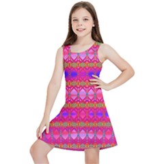 Pink Mirrors Kids  Lightweight Sleeveless Dress by Thespacecampers