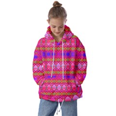 Pink Mirrors Kids  Oversized Hoodie by Thespacecampers