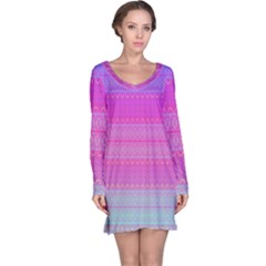 Pink Paradise Long Sleeve Nightdress by Thespacecampers