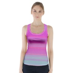 Pink Paradise Racer Back Sports Top by Thespacecampers