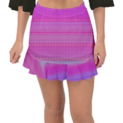 Pink Paradise Fishtail Mini Chiffon Skirt by Thespacecampers