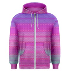 Pink Paradise Men s Zipper Hoodie by Thespacecampers