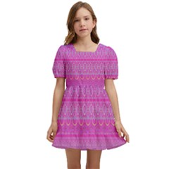 Pink Paradise Kids  Short Sleeve Dolly Dress