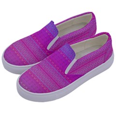 Pink Paradise Kids  Canvas Slip Ons by Thespacecampers