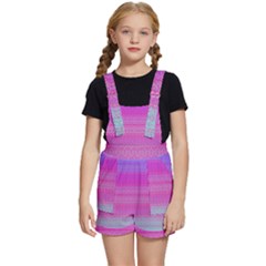 Pink Paradise Kids  Short Overalls