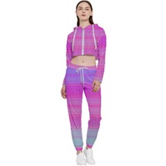 Pink Paradise Cropped Zip Up Lounge Set by Thespacecampers