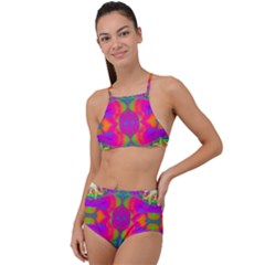 Plasma Ball High Waist Tankini Set by Thespacecampers