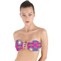 Plasma Ball Twist Bandeau Bikini Top View1