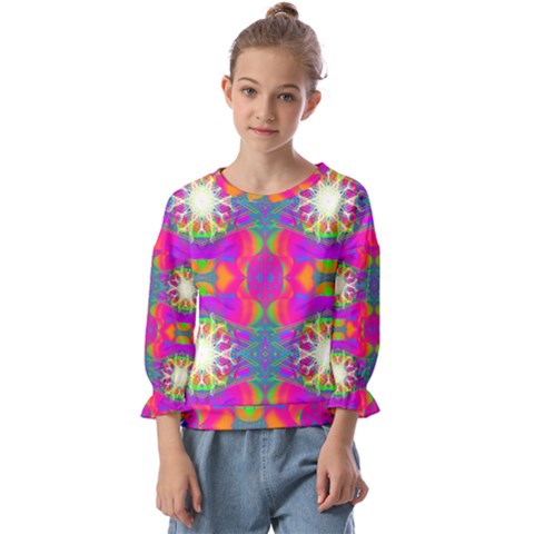 Plasma Ball Kids  Cuff Sleeve Top by Thespacecampers