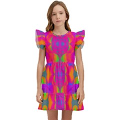 Plasma Ball Kids  Winged Sleeve Dress by Thespacecampers