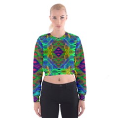 Portal Pieces Cropped Sweatshirt by Thespacecampers