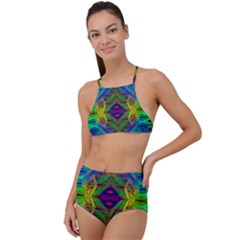 Portal Pieces High Waist Tankini Set by Thespacecampers