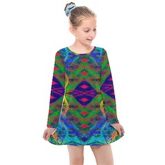 Portal Pieces Kids  Long Sleeve Dress by Thespacecampers