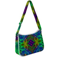 Portal Pieces Zip Up Shoulder Bag by Thespacecampers