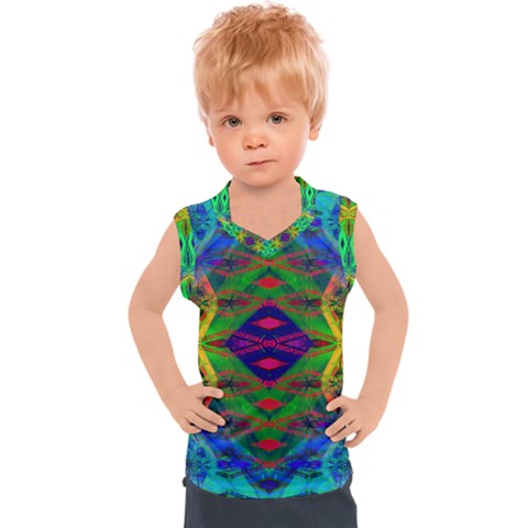 Portal Pieces Kids  Sport Tank Top by Thespacecampers